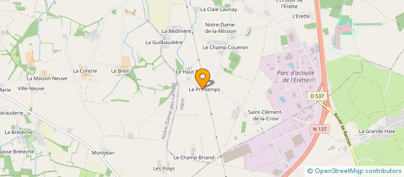 localisation de l'entreprise MONSIEUR ERIC ALLAIS  HERIC