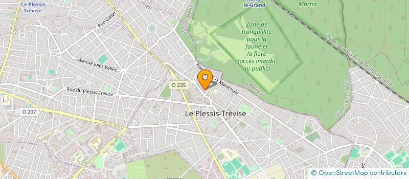 localisation de l'entreprise MONSIEUR ERIC ALLOUX à LE PLESSIS-TREVISE