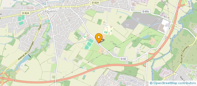 localisation de l'entreprise MONSIEUR ERIC ALMENDROS  LEGUEVIN