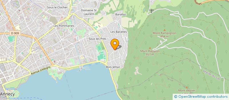 localisation de l'entreprise MONSIEUR ERIC ALTWEGG à ANNECY
