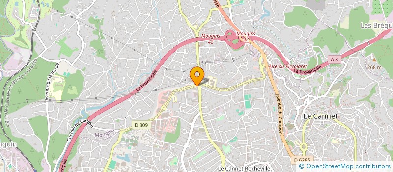 localisation de l'entreprise MONSIEUR ERIC ALVES  LE CANNET