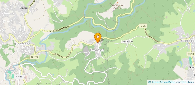 localisation de l'entreprise MONSIEUR ERIC ALVINERIE  DONZENAC