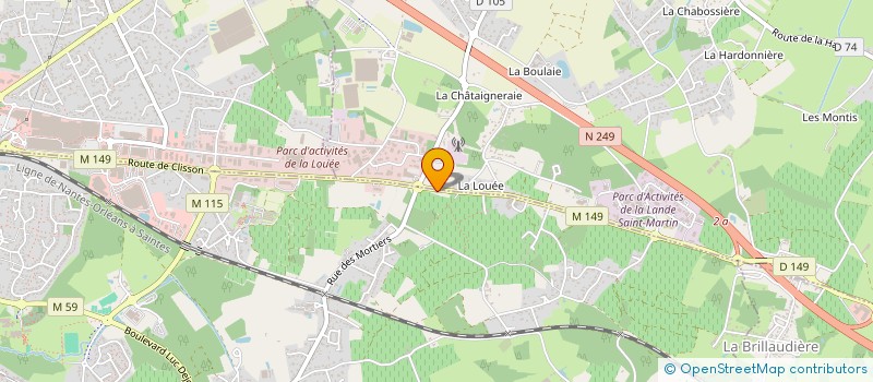 localisation de l'entreprise MONSIEUR ERIC AMBROSI à VERTOU