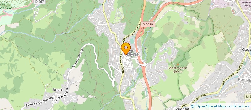 localisation de l'entreprise MONSIEUR ERIC AMREIN  CEYRAT