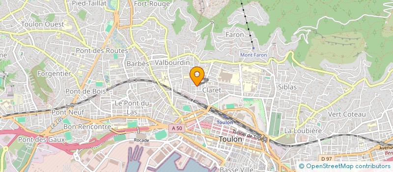 localisation de l'entreprise MONSIEUR ERIC AMSALLEM  TOULON