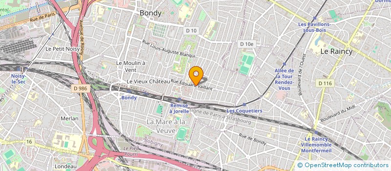 localisation de l'entreprise MONSIEUR ERIC ANDRE à BONDY