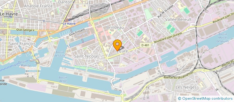 localisation de l'entreprise MONSIEUR ERIC ANDRE à LE HAVRE