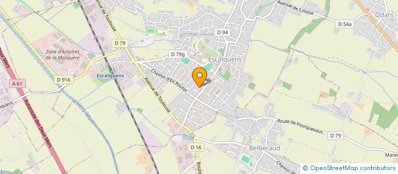 localisation de l'entreprise MONSIEUR ERIC ANDUZE  ESCALQUENS