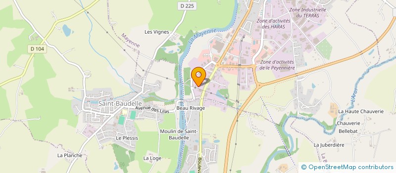 localisation de l'entreprise MONSIEUR ERIC ANGOT à MAYENNE