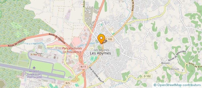 localisation de l'entreprise MONSIEUR ERIC ANICET  LES ABYMES