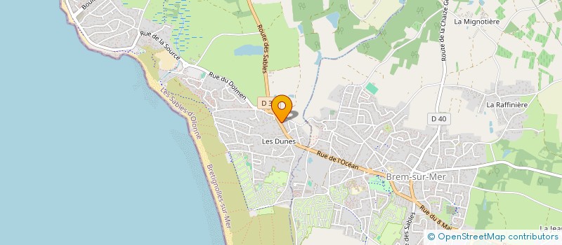 localisation de l'entreprise MONSIEUR ERIC ARIAL  BRETIGNOLLES-SUR-MER