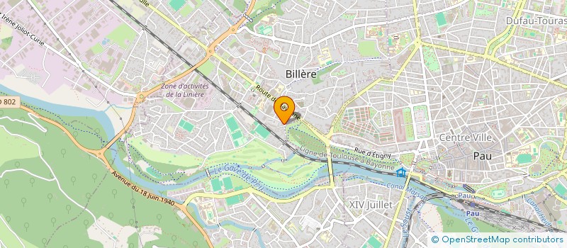 localisation de l'entreprise MONSIEUR ERIC ARNAUD  BILLERE