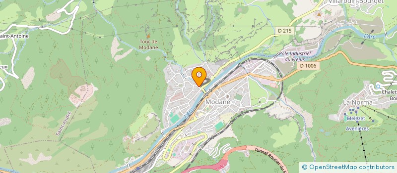 localisation de l'entreprise MONSIEUR ERIC ARNAUD  MODANE