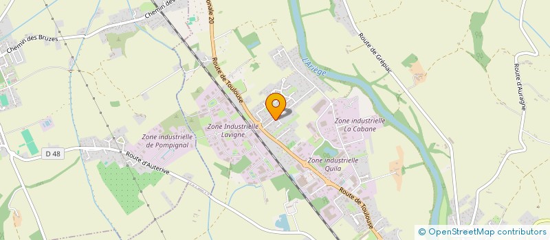 localisation de l'entreprise MONSIEUR ERIC ARNAUDE  AUTERIVE