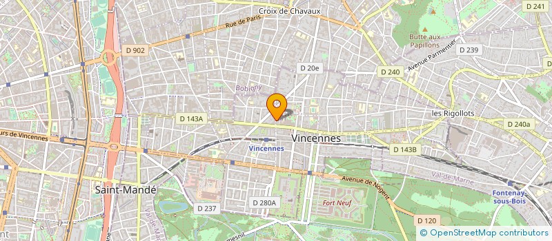 localisation de l'entreprise MONSIEUR ERIC ARVOUET à VINCENNES