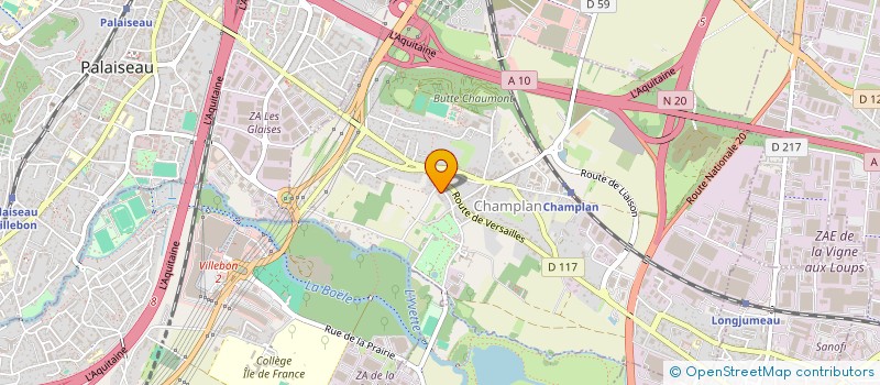 localisation de l'entreprise MONSIEUR ERIC AUBERGER  CHAMPLAN