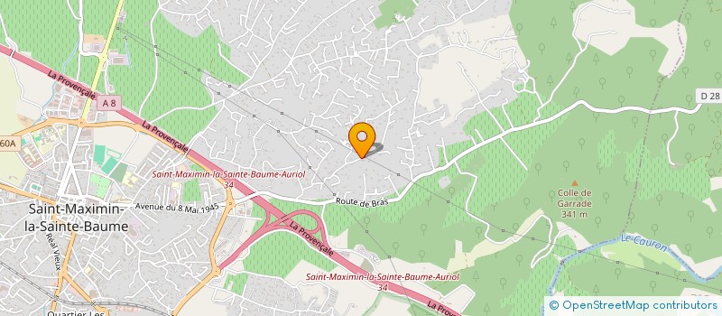 localisation de l'entreprise MONSIEUR ERIC AUBERT à SAINT-MAXIMIN-LA-SAINTE-BAUME