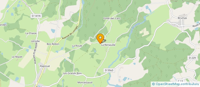 localisation de l'entreprise MONSIEUR ERIC AUBIA à BUSSIERE-GALANT