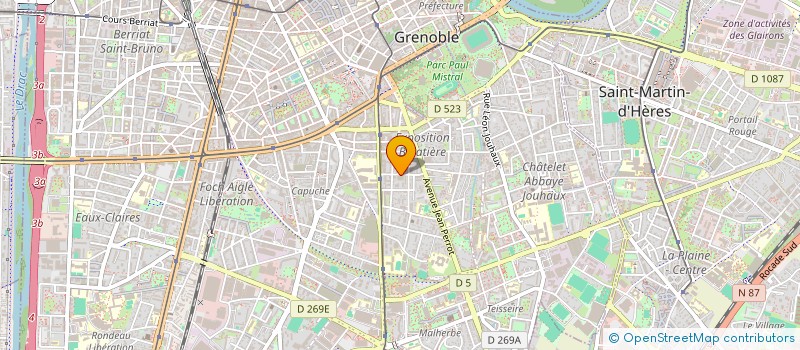 localisation de l'entreprise MONSIEUR ERIC AUBOYER à GRENOBLE