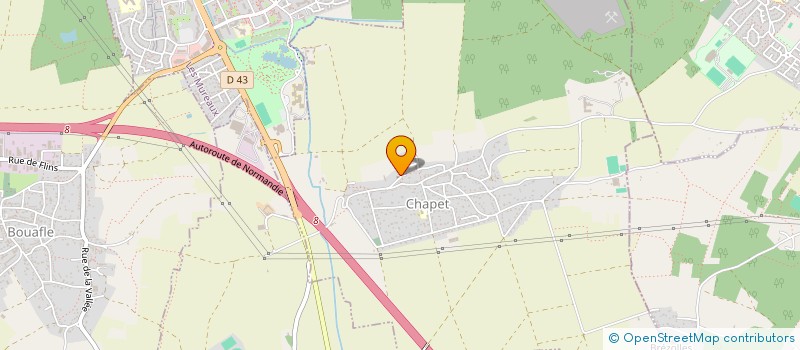 localisation de l'entreprise MONSIEUR ERIC AUBRUN  CHAPET