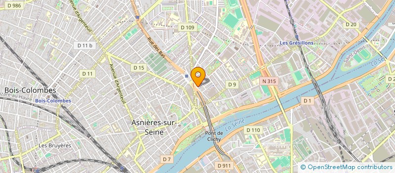 localisation de l'entreprise MONSIEUR ERIC AUDRAS  GENNEVILLIERS