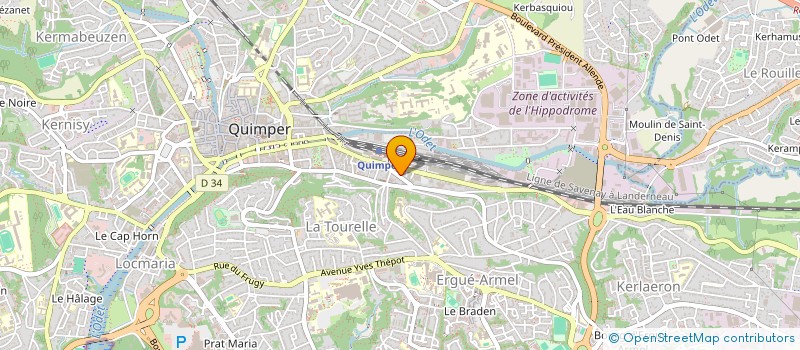 localisation de l'entreprise MONSIEUR ERIC AUDREN à QUIMPER