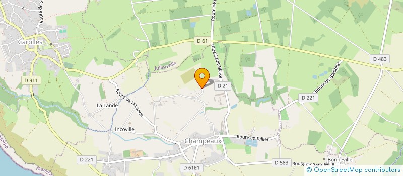 localisation de l'entreprise MONSIEUR ERIC AUGER  CHAMPEAUX