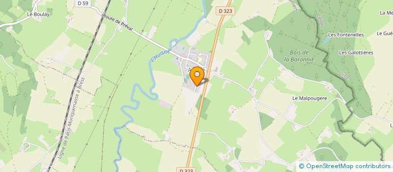 localisation de l'entreprise MONSIEUR ERIC AUROUSSEAU  AVEZE