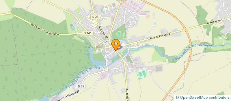 localisation de l'entreprise MONSIEUR ERIC AUVRAY à BRETEUIL