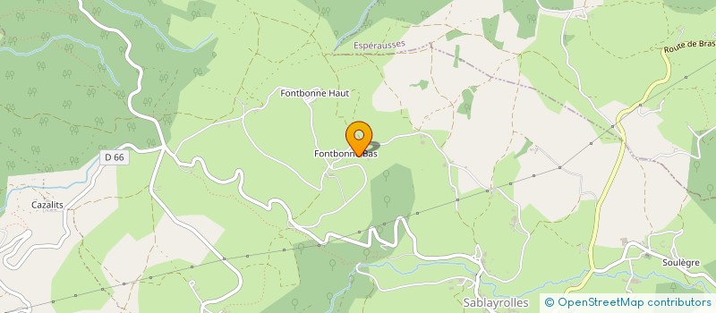 localisation de l'entreprise MONSIEUR ERIC AZAIS  FONTRIEU