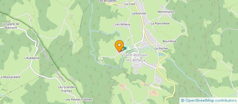 localisation de l'entreprise MONSIEUR ERIC BADEL  SAINT-ROMAIN-LES-ATHEUX