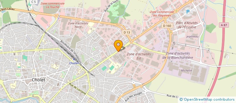 localisation de l'entreprise MONSIEUR ERIC BAILLIARD à CHOLET