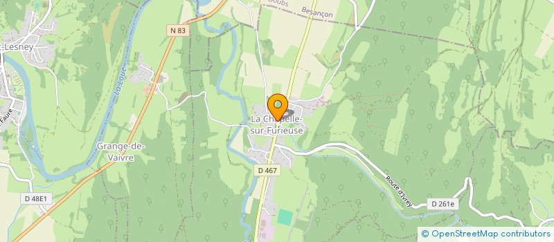 localisation de l'entreprise MONSIEUR ERIC BAILLY  CHAUX-CHAMPAGNY