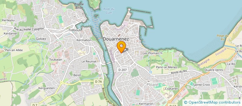 localisation de l'entreprise MONSIEUR ERIC BAILLY à DOUARNENEZ