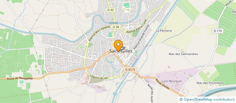 localisation de l'entreprise MONSIEUR ERIC BALAGUE  SAINT-GILLES