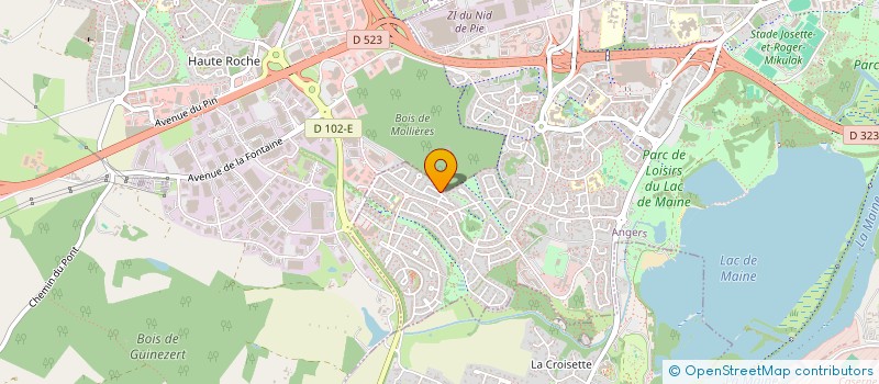 localisation de l'entreprise MONSIEUR ERIC BARANGER  ANGERS