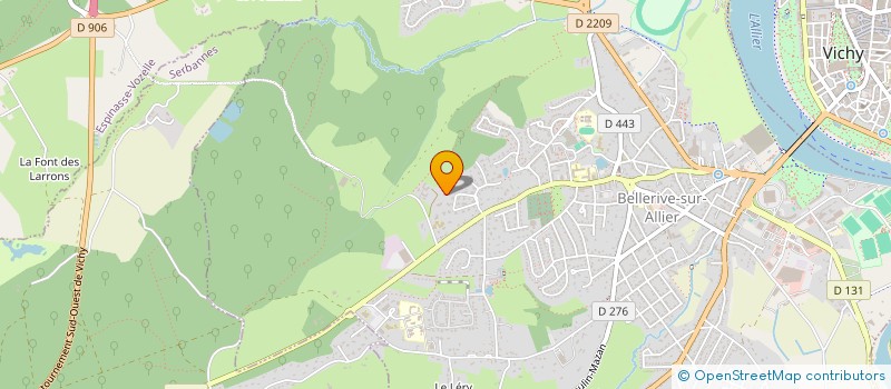 localisation de l'entreprise MONSIEUR ERIC BARATIN  BELLERIVE-SUR-ALLIER