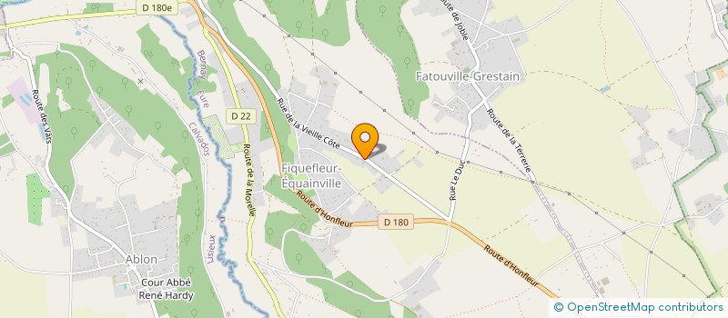 localisation de l'entreprise MONSIEUR ERIC BARBIER  FIQUEFLEUR-EQUAINVILLE