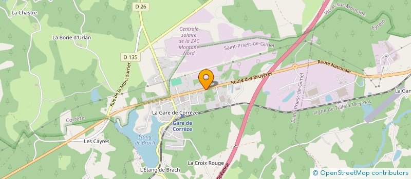 localisation de l'entreprise MONSIEUR ERIC BARITEAU  SAINT-PRIEST-DE-GIMEL