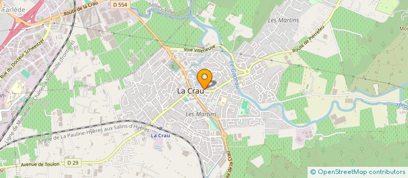 localisation de l'entreprise MONSIEUR ERIC BARRE  LA CRAU