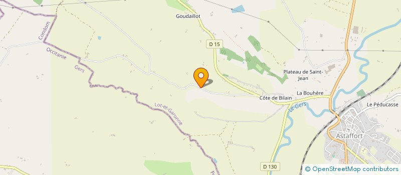 localisation de l'entreprise MONSIEUR ERIC BARRERE  ASTAFFORT