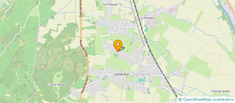 localisation de l'entreprise MONSIEUR ERIC BARRIER  FONTAINES