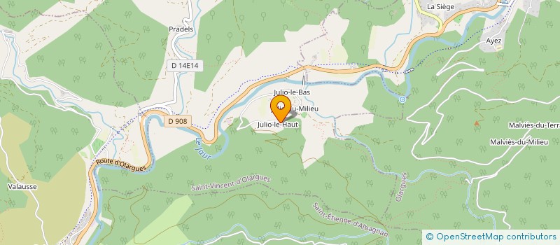 localisation de l'entreprise MONSIEUR ERIC BARTHES à SAINT-VINCENT-D OLARGUES