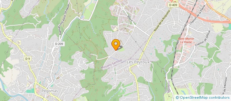 localisation de l'entreprise MONSIEUR ERIC BARTOCCIONI  MOUANS-SARTOUX