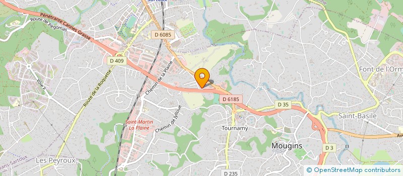localisation de l'entreprise MONSIEUR ERIC BASQUIN à MOUGINS