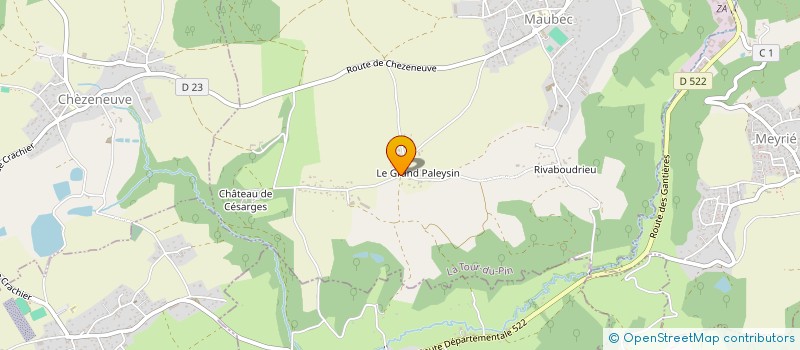 localisation de l'entreprise MONSIEUR ERIC BATAILLE  MAUBEC