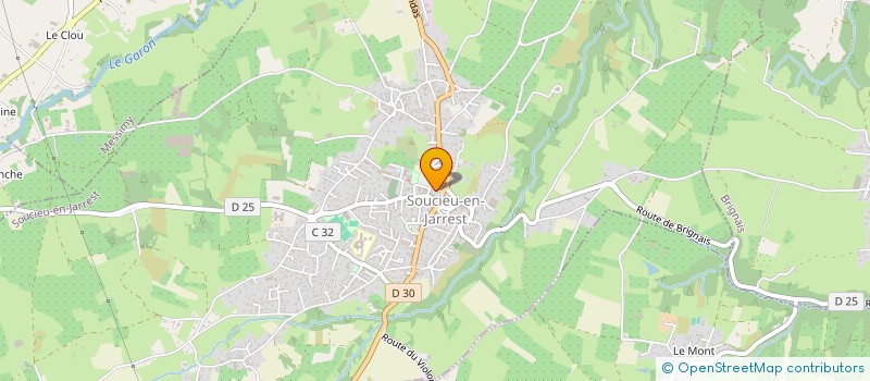 localisation de l'entreprise MONSIEUR ERIC BATAILLE  SOUCIEU-EN-JARREST