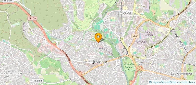 localisation de l'entreprise MONSIEUR ERIC BATTAGLIA  JUVIGNAC