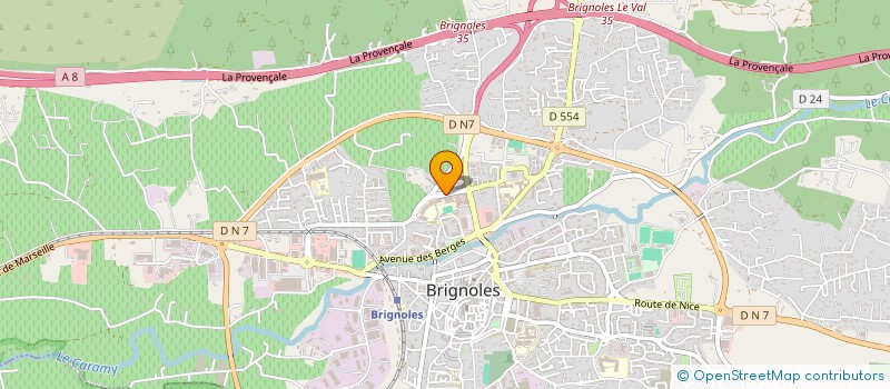 localisation de l'entreprise MONSIEUR ERIC BATTISTA à BRIGNOLES