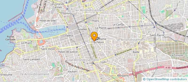 localisation de l'entreprise MONSIEUR ERIC BAUDASSE à MARSEILLE